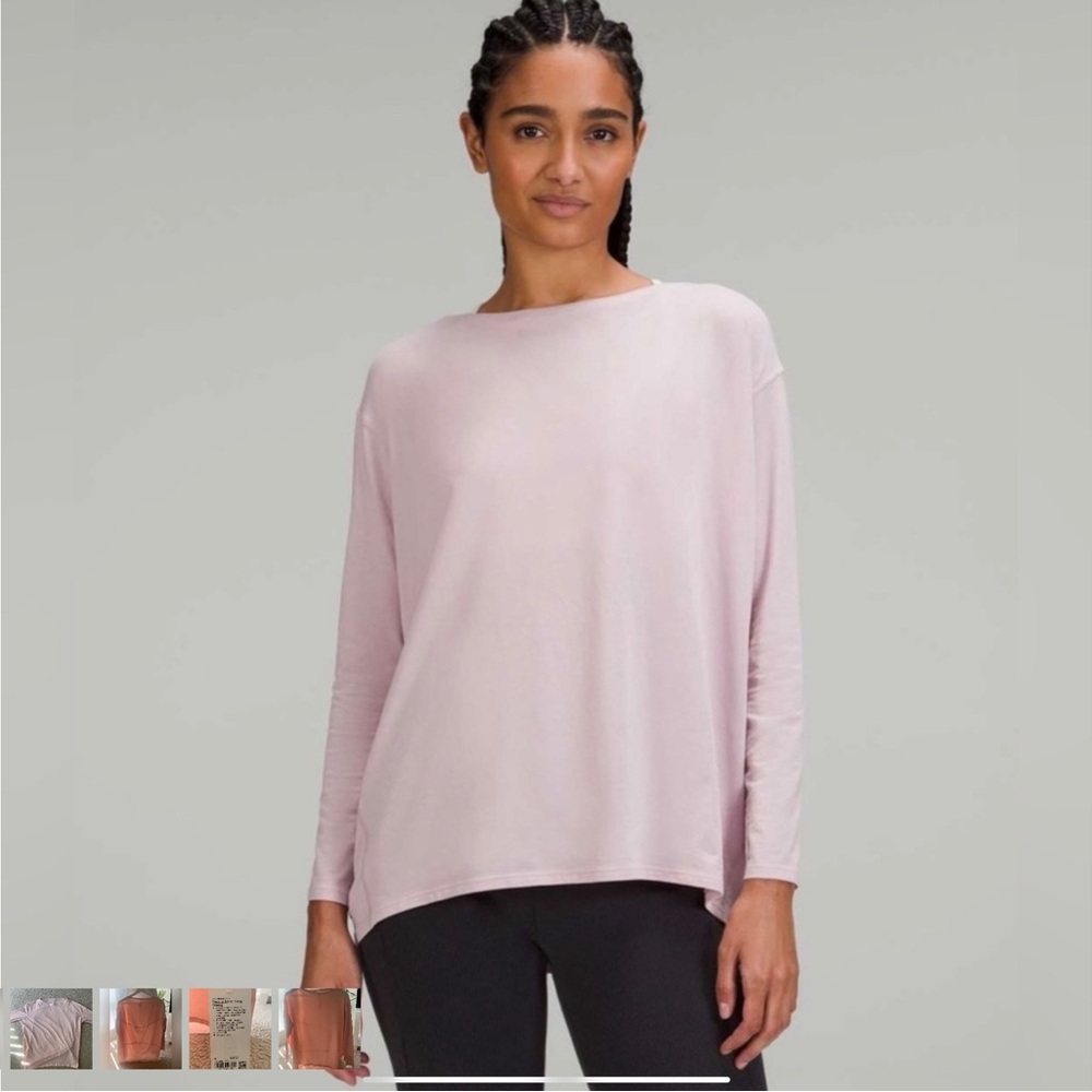 Lululemon light pink long sleeve